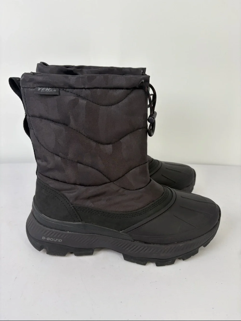 💐 L.L. Bean waterproof Tek 2.5 Black Quilted Insulated Winter Boots